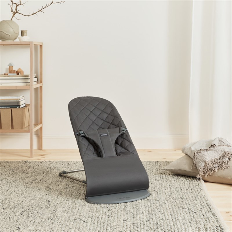 BABYBJORN BLISS WOVEN C-QUILT,ANTHRACITE SA GOOGLY EYES IGRA