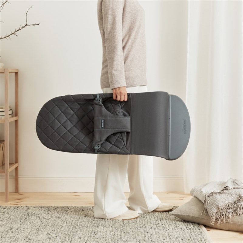 BABYBJORN BLISS WOVEN C-QUILT,ANTHRACITE SA GOOGLY EYES IGRA