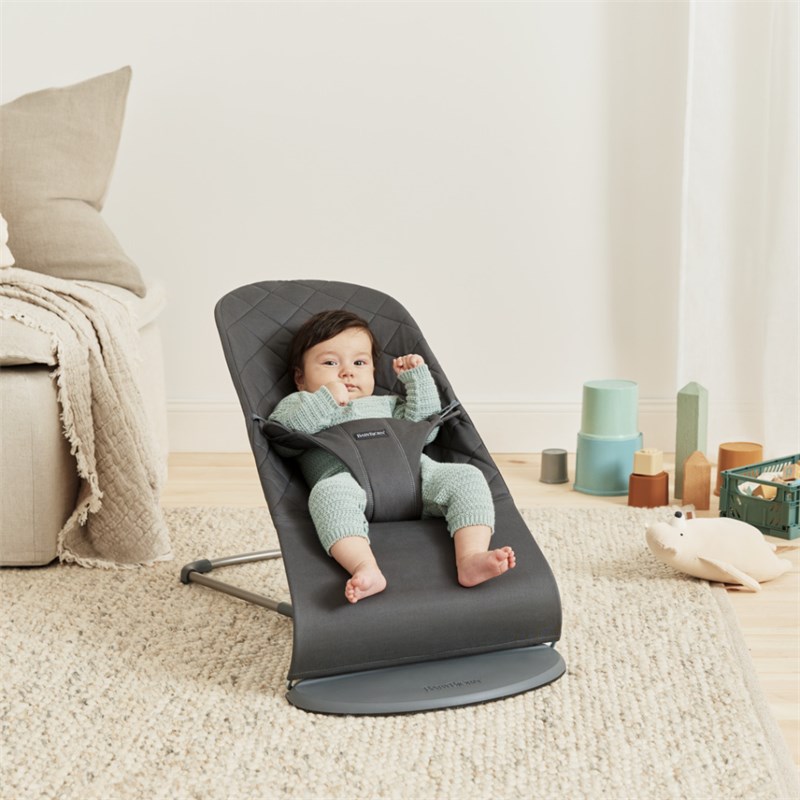 BABYBJORN BLISS WOVEN C-QUILT,ANTHRACITE SA GOOGLY EYES IGRA