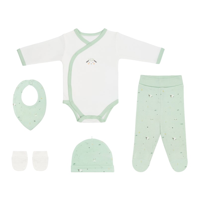 KIKKA BOO SET ZA NOVOROĐENČE 5 DIJELOVA, SLEEPY SHEEP