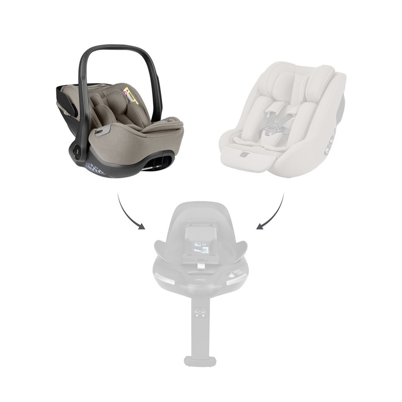 KIKKA BOO I-CLASS PLUS,I-SIZE,AUTOSJEDALICA 40-105CM,CHAMPAG