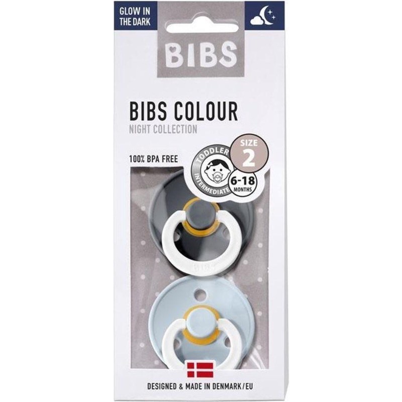 BIBS DUDE IRON NIGHT & BABY BLUE NIGHT VELIČINA 2